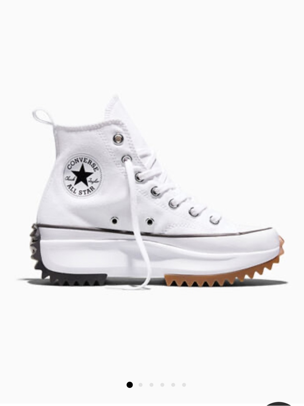 Converse Chick Taylor Run Star Hiking white high top canvas size 9 NWOT $110